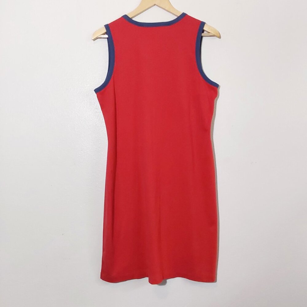 Tommy Hilfiger Red Sleeveless Comfy Tank Dress 100% Cotton Great Cond- XL - Picture 3 of 6